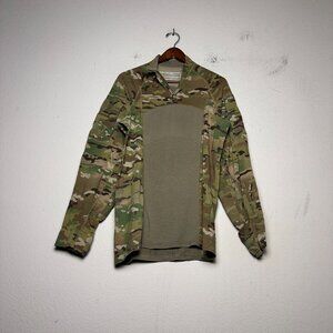 US Army Official Sweater Men M Camo Flame Resistant Workout Gym Durable Flex